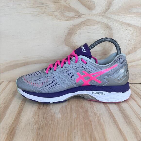 Asics - Gel-Kayano 23 - Running Shoes - Gray/Pink - Women's - 6.5 - T696N - Picture 4 of 9